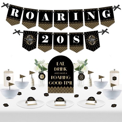 Big Dot Of Happiness Roaring 20's - 1920s Art Deco Jazz Party Supplies -  Banner Decoration Kit - Fundle Bundle : Target