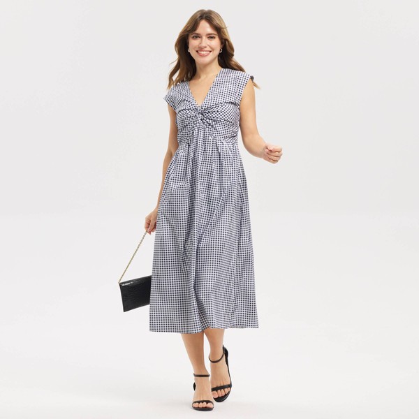 Vestido midi con nudo al frente para mujer - A New Day™ 3