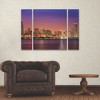 Mike Jones Photo 'Chicago Dusk full skyline' Multi Panel Art Set Large 3 Piece - 3 of 3