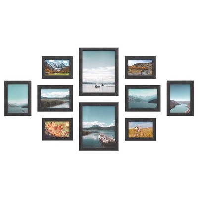 SONGMICS Photo Frame Set Black