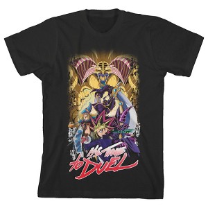 Yu-Gi-Oh Yami Yugi Duel Monsters Crew Neck Short Sleeve Boys' Black T-shirt - 1 of 3