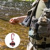 Unique Bargains Portable Fishing Rod Clip Red 1 Pc - 4 of 4