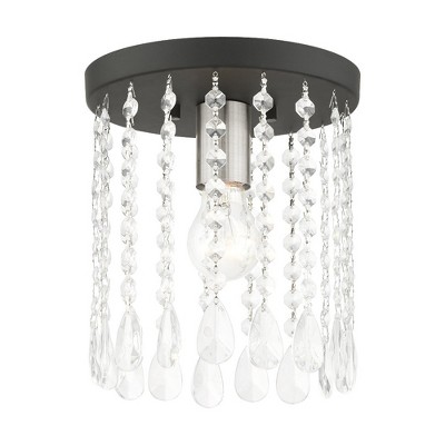 Livex Lighting Elizabeth 1 - Light Flush Mount in  Black