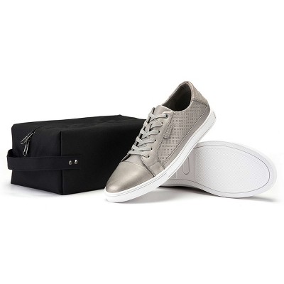 Mio Marino Men's Lace Casual Fashion Sneakers - Satin Gray, Size: 8 — фото 5