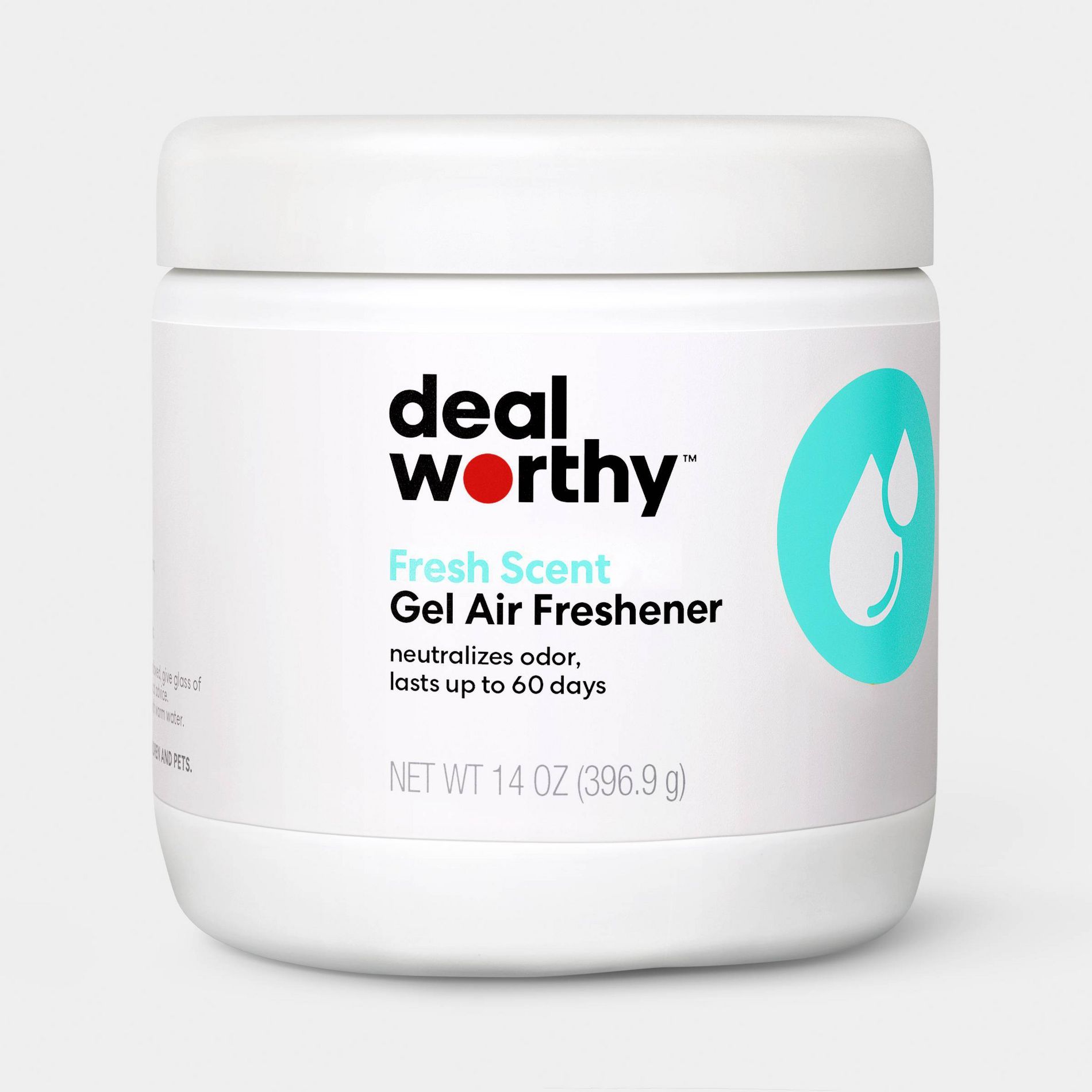 Air Freshener Solid Fresh Scent - 14oz - Dealworthy™: Gel, Non-Powered