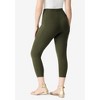 Roaman's Women's Plus Size Side-Pocket Essential Capri Legging - 3 of 4