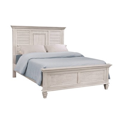 target white bed