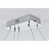 Elegant Lighting Bowen 1 - Light Chandelier in  Chrome - 3 of 4