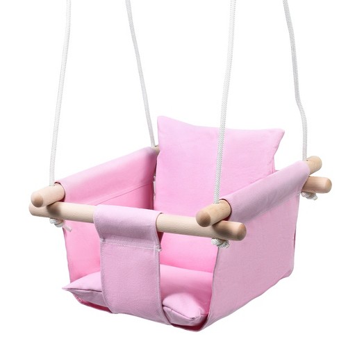 Costway Baby Canvas Hanging Swing Cotton Hammock Toy For Toddler