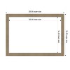 Amanti Art 16"x22" Florence Light Brown Framed Magnetic Dry Erase Board - 4 of 4