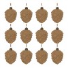 Flocked Glass Pinecone Ornament (Set of 12) - 3 of 3
