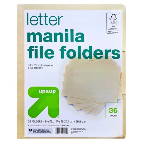 Manila File Folders 36ct - Up&Up™ : Target