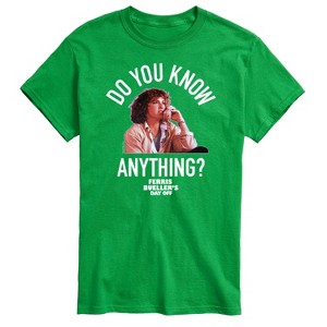 Men's - Ferris Bueller's Day Off - Do You Know Anything Short Sleeve Graphic T-Shirt - 1 of 4