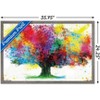 Trends International Color Bursting Tree Framed Wall Poster Prints - 3 of 4