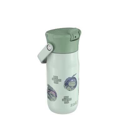Zak Designs 14oz TMNT Stainless Steel Vacuum Harmony Straw Water Bottle