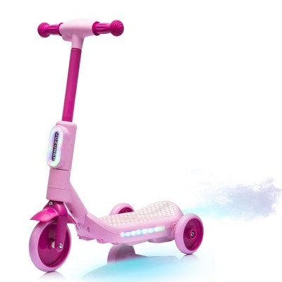 Whisen 2in1 Kids Ride On Three-Wheel Balance Scooter, Tail Color Lights W/Spray with Music