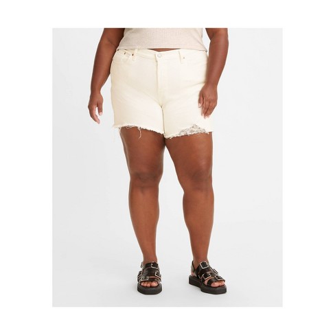 Levi's® Women's Plus Size 501™ High-rise Original Jean Shorts - Whiteboard  24 : Target