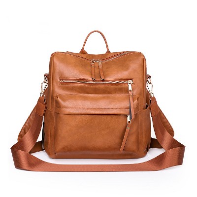 Women Retro PU Backpack,Multifunctional, Spacious Fashion Bag for Work, Travel & Daily Use, Trendy & Practical Design