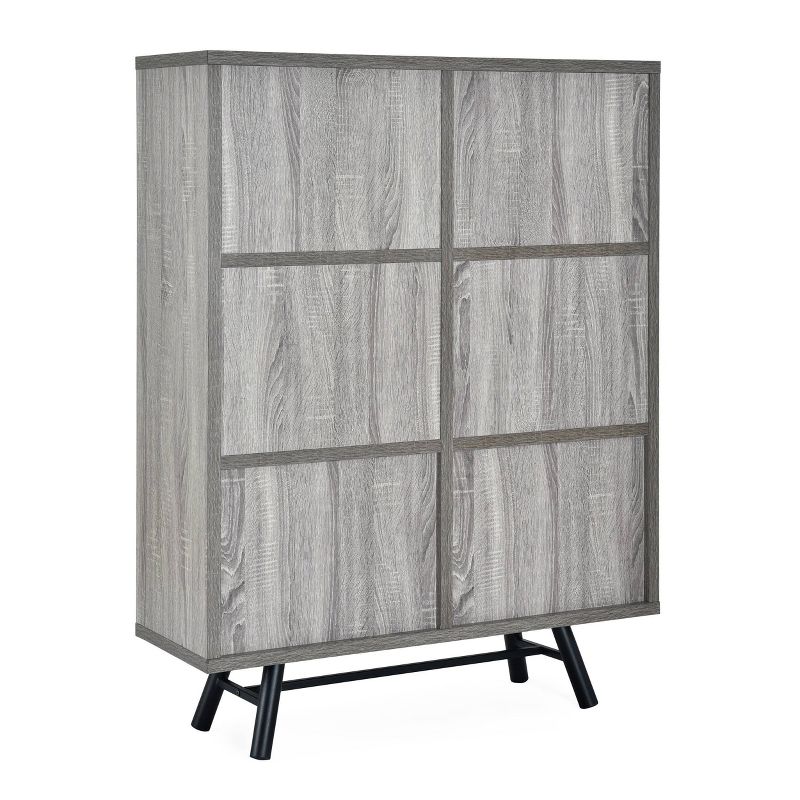 Hulbert Modern Industrial 6 Shelf Multi Functional Cabinet - Christopher Knight Home, 5 of 12