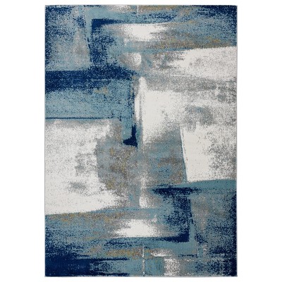 Luxe Weavers Contemporary Abstract Light Blue 6x9 Area Rug : Target