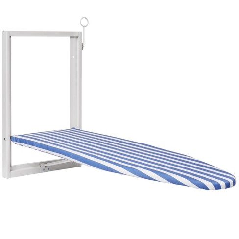 Blue Over-the-Door Compact Folding Ironing Board