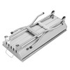 FURNIinspire Outdoor Grills, Griddles and Smokers Backyard and Camping Portable Grill, Suitable for Family Outdoor Barbecue, Silver, 28.74"*13"*7.28" - 4 of 4