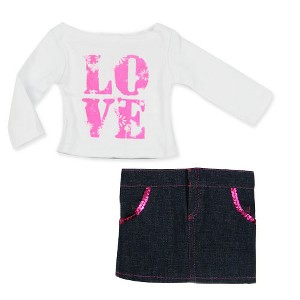 Sophia’s by Teamson Kids Fleece & Nylon Jacket for 18” Dolls, Light Pink/Silver - 1 of 1