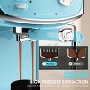 SEVOBAL Espresso Makers 20 Bar Semi Automatic Espresso Machine with Milk Frother and Pressure Gauge, Blue, 11.02"*11.02"*12.32" - 3 of 4