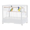 Garvee Pet Products Clear View Glass Bird Cage Crystal Palace for Small Birds - White Frame - 2 of 4