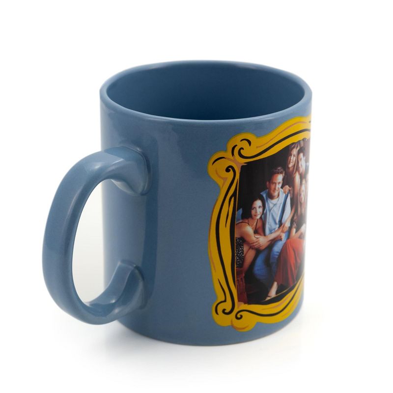 Silver Buffalo Friends Blue Coffee Mug | Friends Group In Monica's Frame | Cup Holds 20 Ounces, 4 of 7