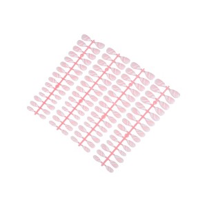Unique Bargains French Almond Fake Nails White 4 Pcs - 1 of 4