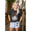 Betty Boop Oop a Doop Biker Cartoon Womens Graphic T Shirt Tees Brisco Brands - 4 of 4