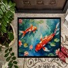 "LunaLulinlk Koi Fish Doormat Front Door Mat Indoor Outdoor Rugs Non Slip Washable Low Pile, 24H X 36W " - 4 of 4