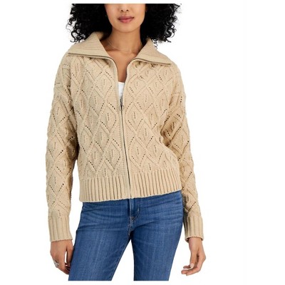 Crave Fame Womens Cable Knit Sweater