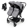 Garvee Side by Side Double Stroller for Twins, Lightweight Compact Foldable Baby Travel Stroller with High Landscape Seat - 2 of 4