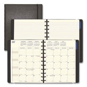 Soft Touch 17-Month Planner, 10.88 x 8.5, Black Cover, 17-Month: Aug 2025 to Dec 2026 - 1 of 4