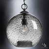 Urban Ambiance Luxury Vintage Pendant,  14"H x 11-3/4"W,  Charcoal Finish, UHP2580 - 3 of 4