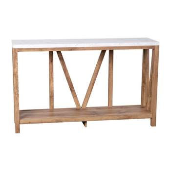 Emma and Oliver Modern Farmhouse Entryway Console Accent Table