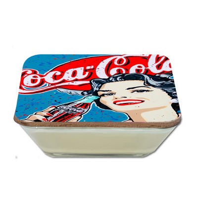 Courtside Market Coca-Cola Beauty 20 oz Soy Wax Candle with Decorative Art Lid