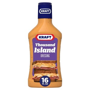 Kraft Thousand Island Dressing, 16 fl oz Bottle, Pack of 4 - 1 of 1