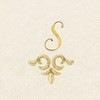 Linum Home Textiles 100% Turkish Cotton MONICA Gold Thread 2PC Embellished Washcloth Set - 3 of 3