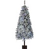 Christmas Decorations Snow-Flocked Artificial Christmas Tree Realistic PE Spruce with Dense Branch Tips,Premium Pre-Lit Tree for Living Room,Entryway - 4 of 4