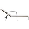 vidaXL Patio Sun Lounger with Cushion Poly Rattan Brown - 4 of 4