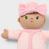 8" Girl Soft Little Baby Doll Pink Dot Pajamas - Gigglescape™ - 3 of 3