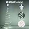 Yescom Sparkle 6 Pack LED Christmas Spiral Light Kit Battery 3/4/6Ft Pre-Lit LED with Star Topper for Indoor Outdoor - 4 of 4
