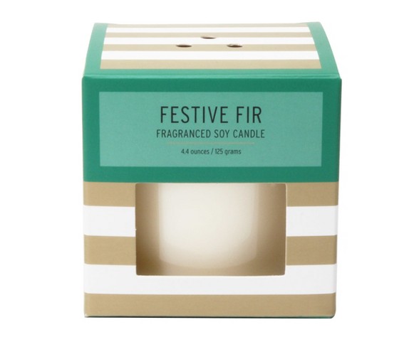 4.4oz Boxed Glass Jar Candle Festive Fir - Soho Brights