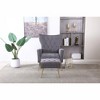 CAVINAS Modern Accent Chair with Ottoman,Velvet Armchair Set with Sinuous Spring Support,Lounge Chair for Living Room & Apartment - 2 of 4