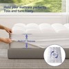 Queen Mattress Topper, Thick Plush Pillowtop with Elastic Pocket and Down Alternative Filling - 3 of 4