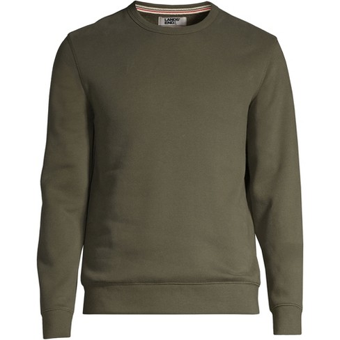 Lands' End Men's Long Sleeve Serious Sweats Crewneck Sweatshirt - 2x Large  - Forest Moss : Target