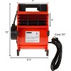 Blower Fan, 3 Speed Heavy-Duty Floor and Carpet Dryer, Overload Protection Powerful, Air Circulation, for Basements Cars Garages - 2 of 4